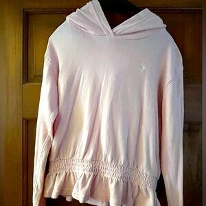Girls Ralph Lauren Terry Peplum Hoodie - like new - size L (12/14)